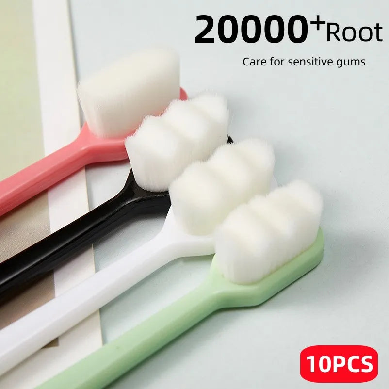 Ultra-Nano Toothbrush | 12,000 Soft Roots Ergonomic Design - Dental Dee